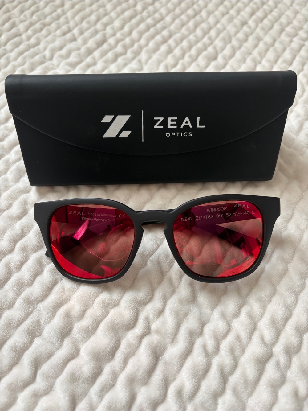 Zeal Optics Windsor Sunglasses Matte Black Ellume Phoenix Mirror Polarized